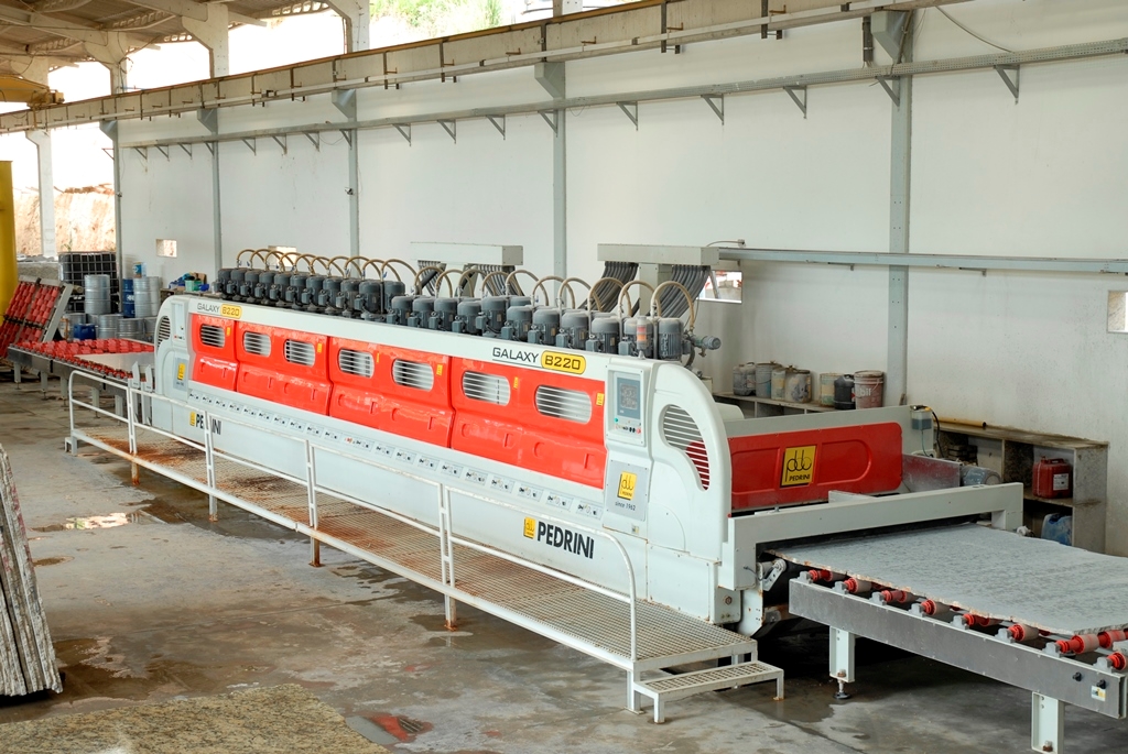 Great success for Pedrini Slabs Polishing Machine Galaxy B220GV - Brazil